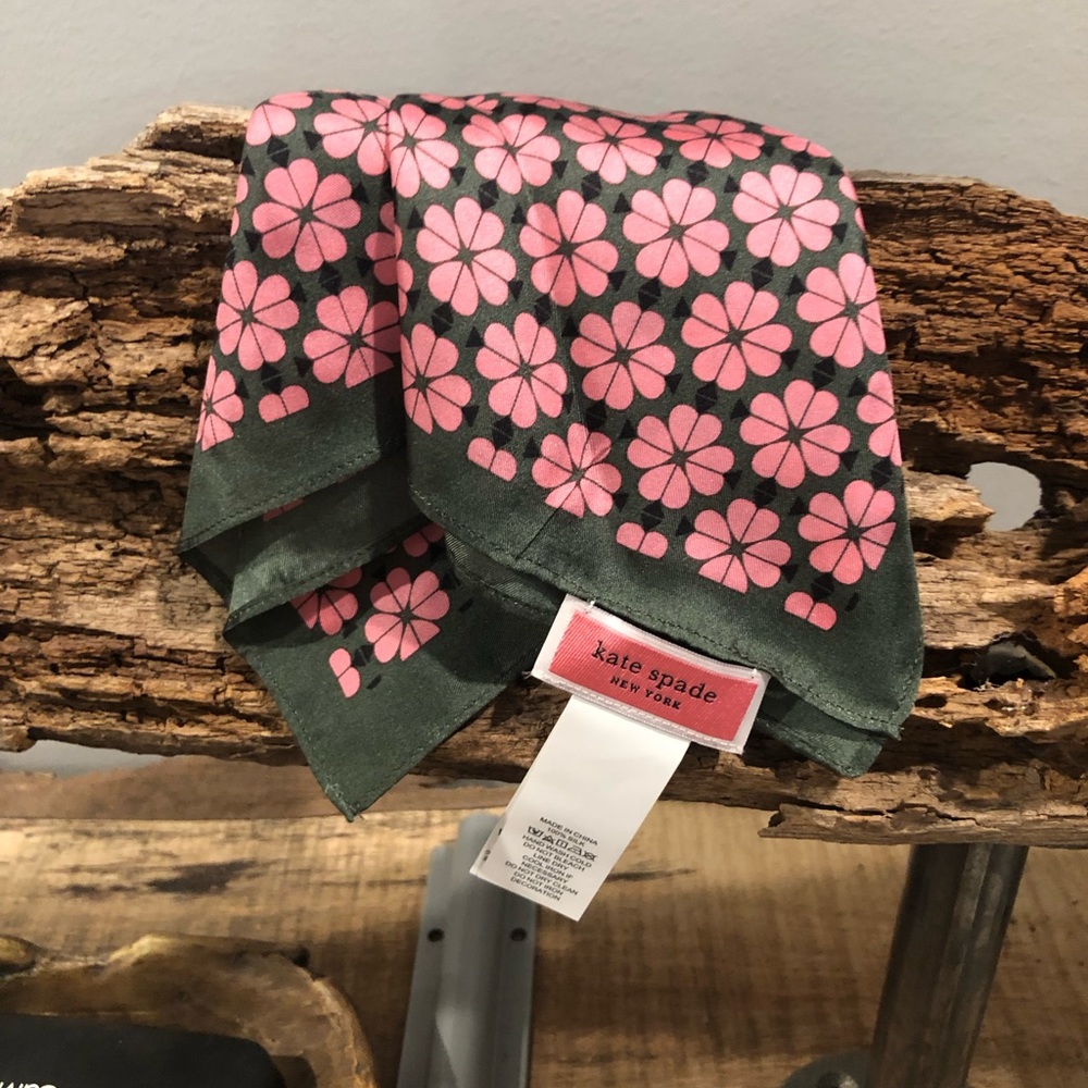 Kate Spade 100% silk hanker chief